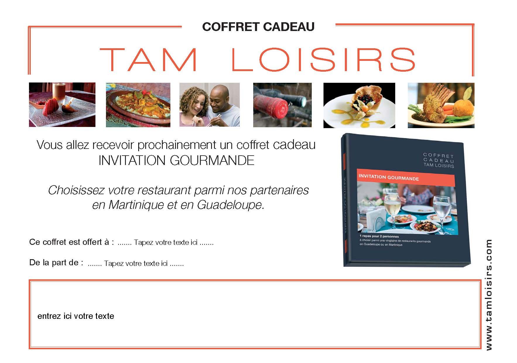 bon invitation gourmande